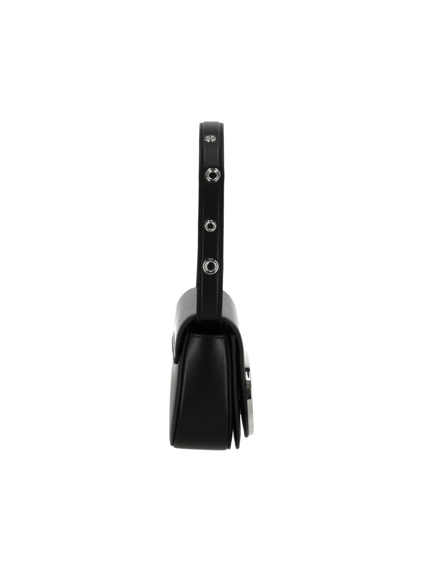 Diesel Black 1Dr Oval Logo Shoulder Bag