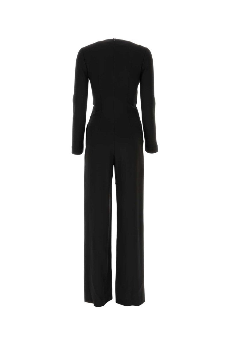 Alberta Ferretti Black Acetate Blend Jumpsuit