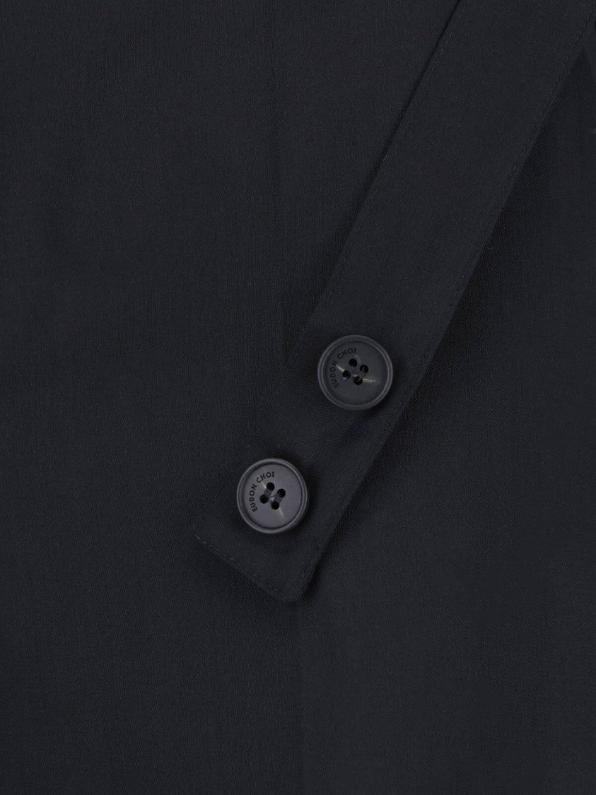 Eudon Choi Black High-Waisted Tailored Virgin Trousers