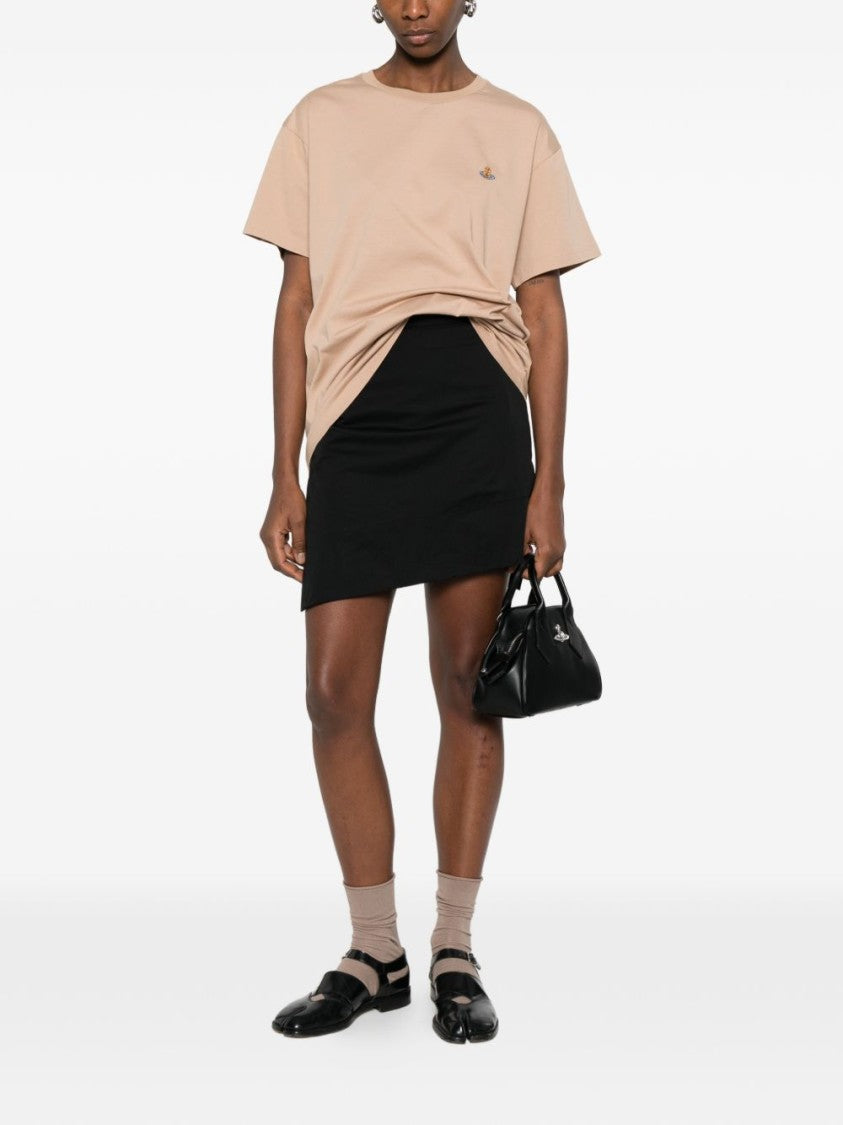 Vivienne Westwood Light Brown Orb Logo Crew Neck T-Shirt