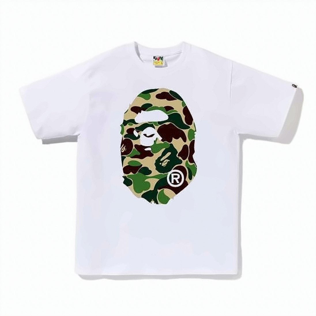 A.P.C. Camo-Graphic Short-Sleeve T-Shirt With Bold Ape Design