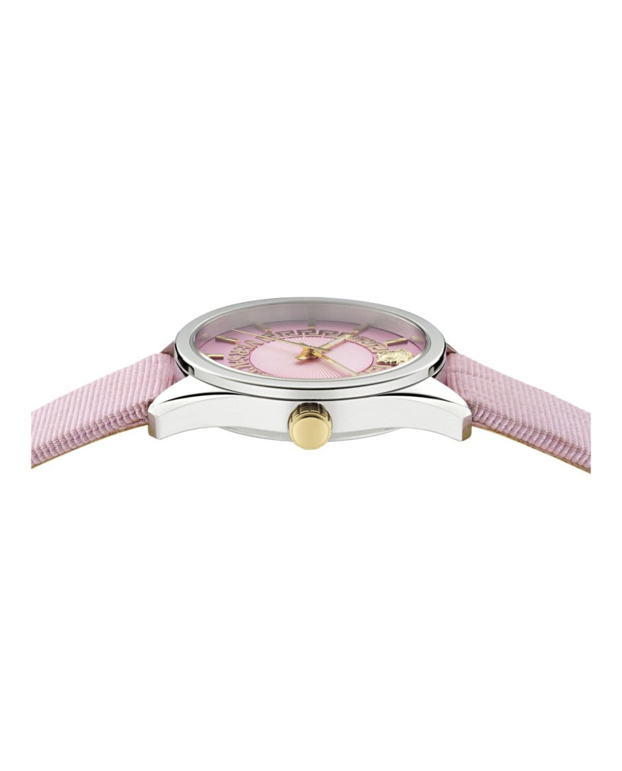 Versace New V-Circle Grosgrain Watch