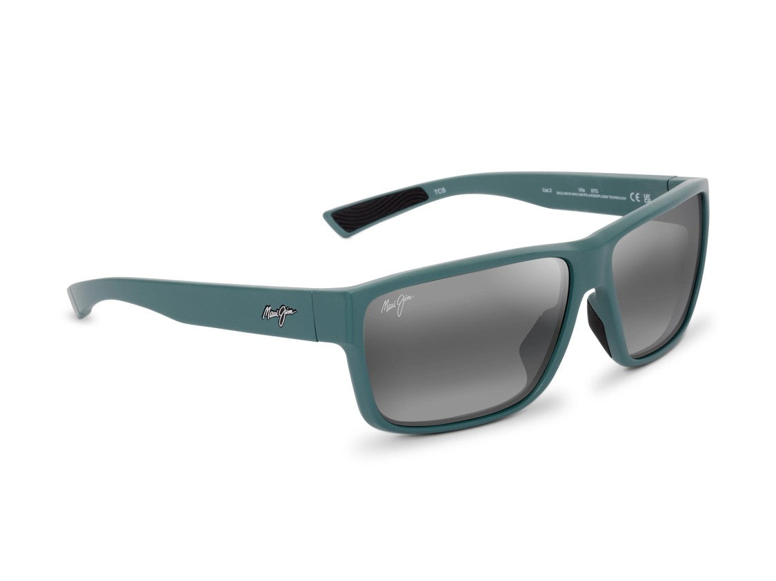 Maui Jim Black Uila Rectangular Sunglasses