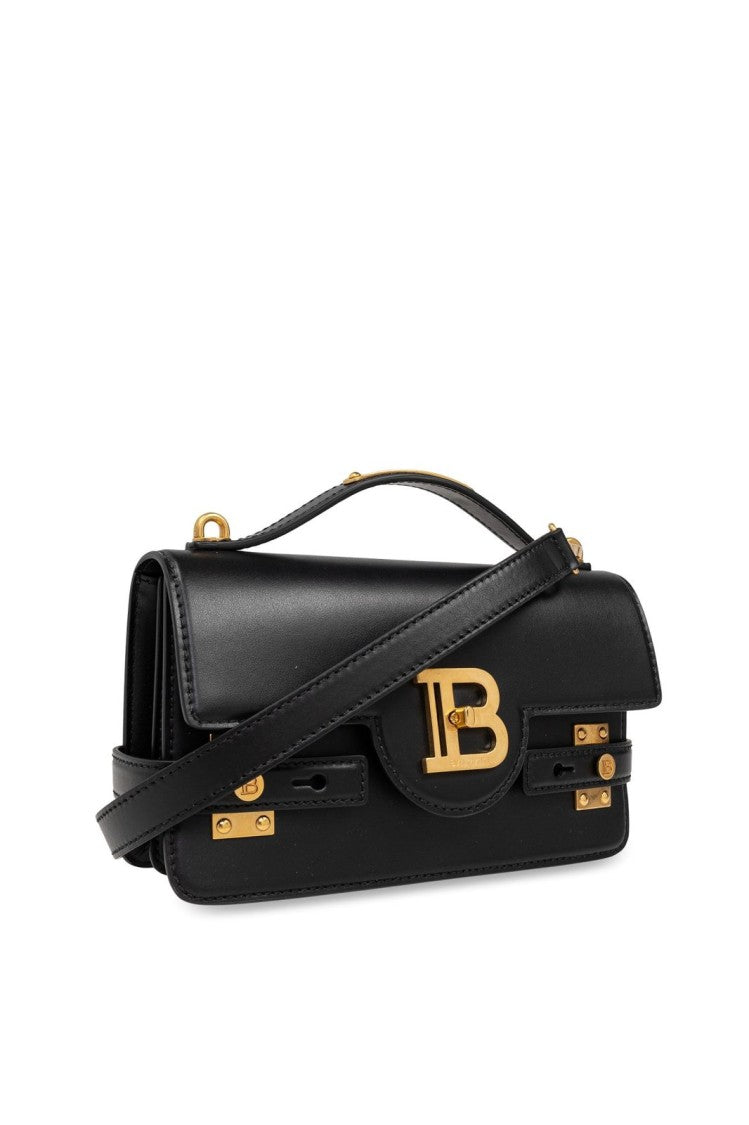 Balmain Structured Black Shoulder Bag