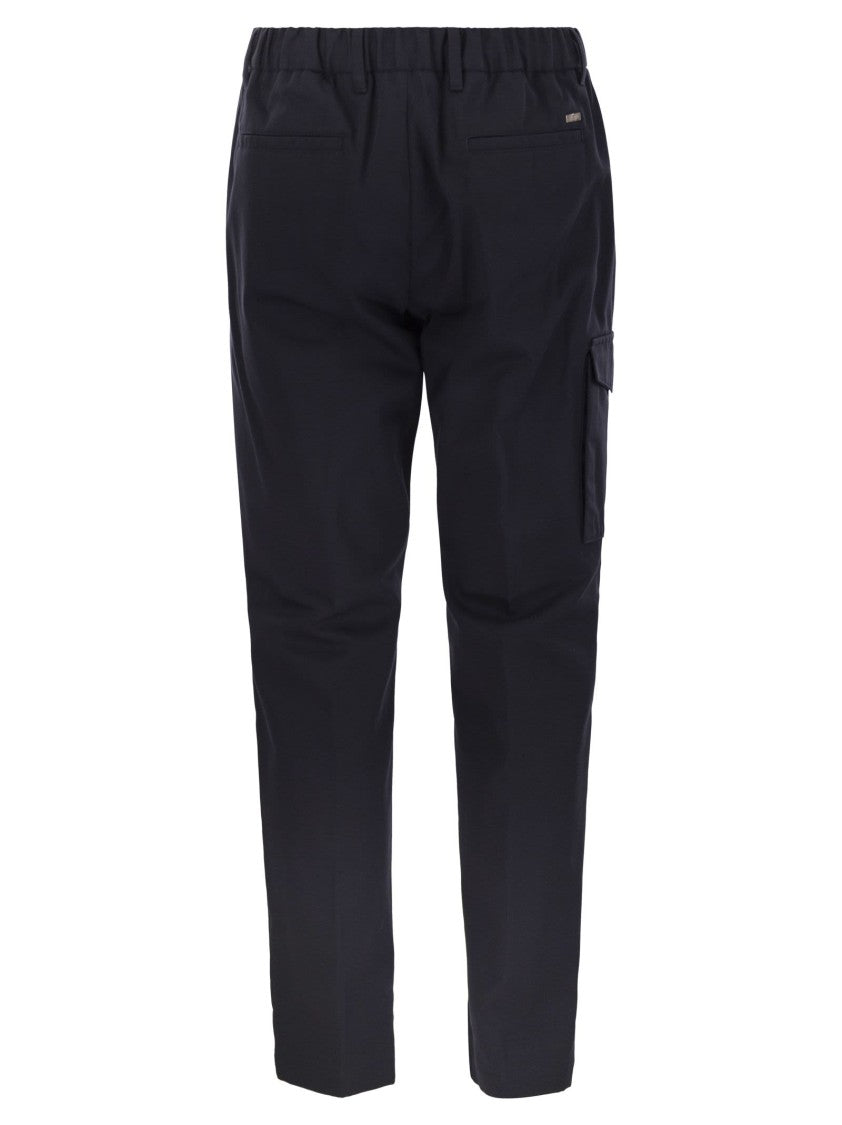 Herno Pure Cotton Resort Cargo Trousers