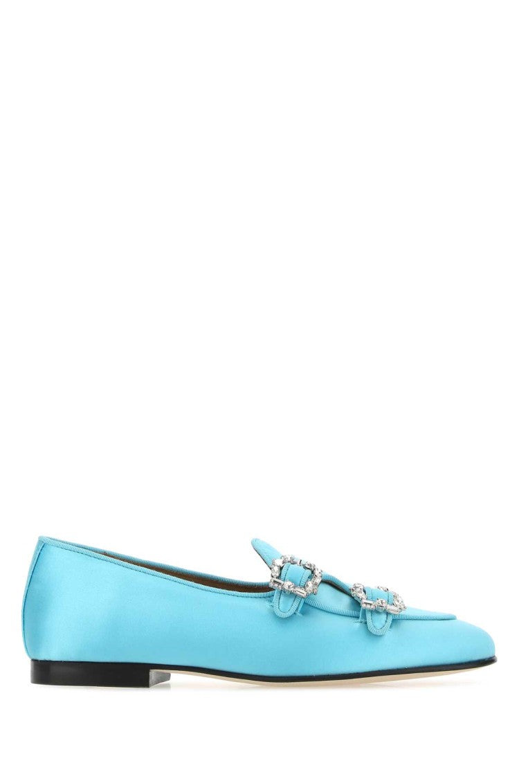 Edhen Milano Light-Blue Satin Brera Loafers