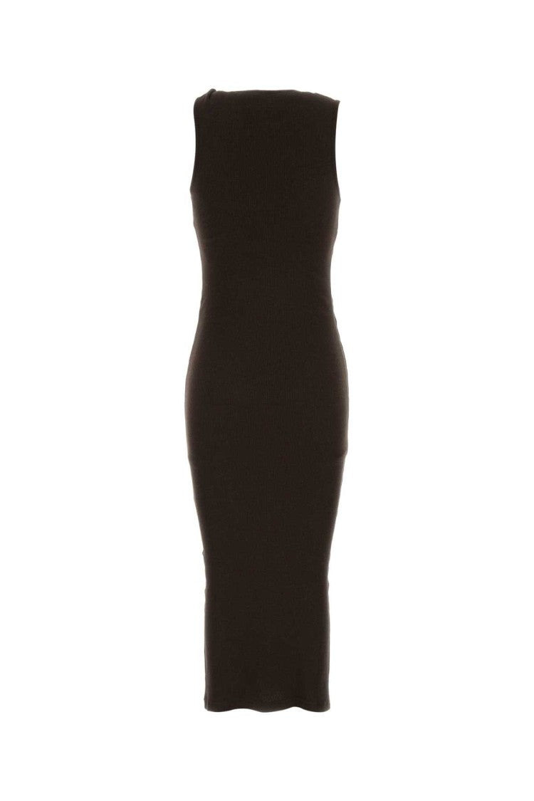 J. W. Anderson Brown Stretch Cotton Dress