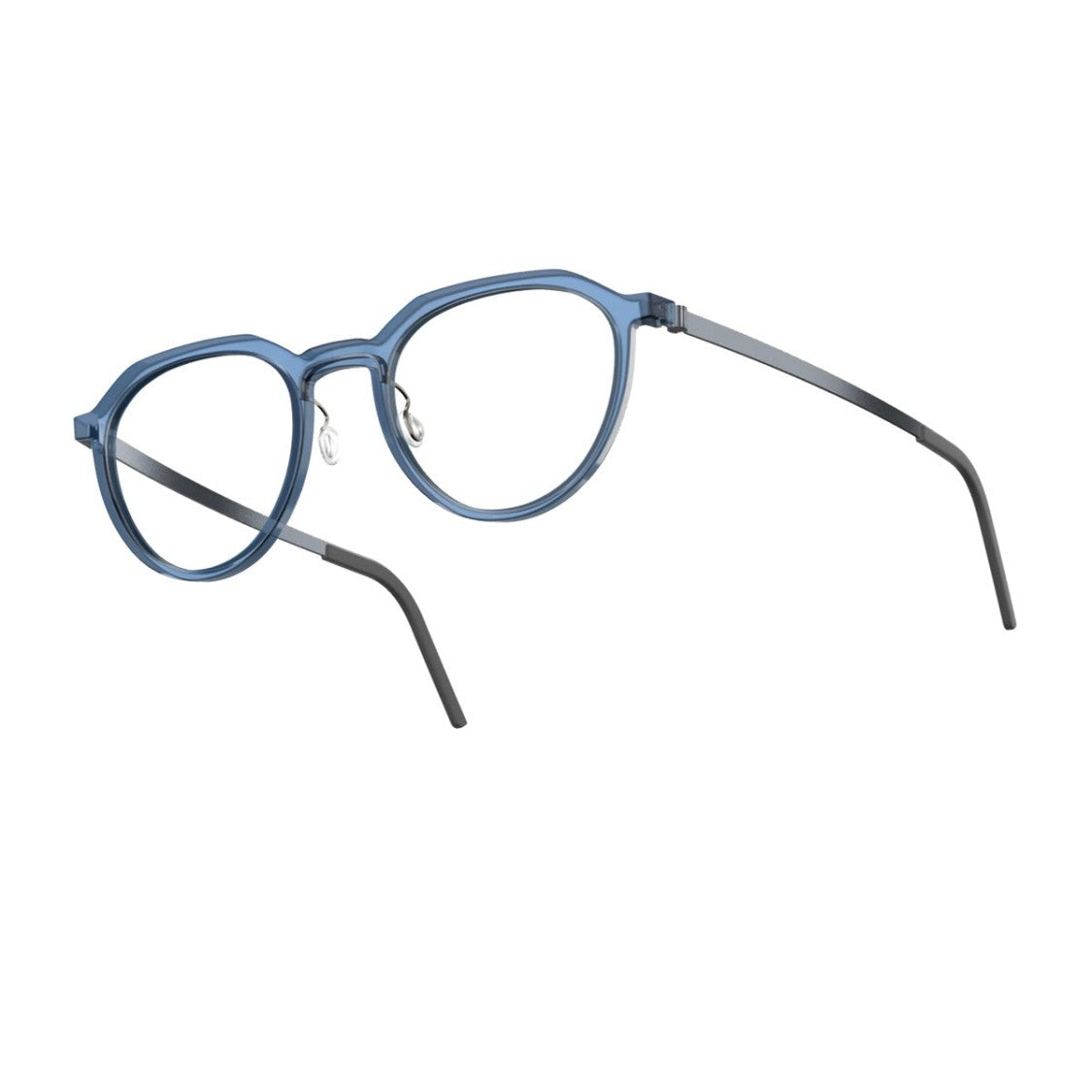 Lindberg Blue Acetanium Acetate Round Sunglasses