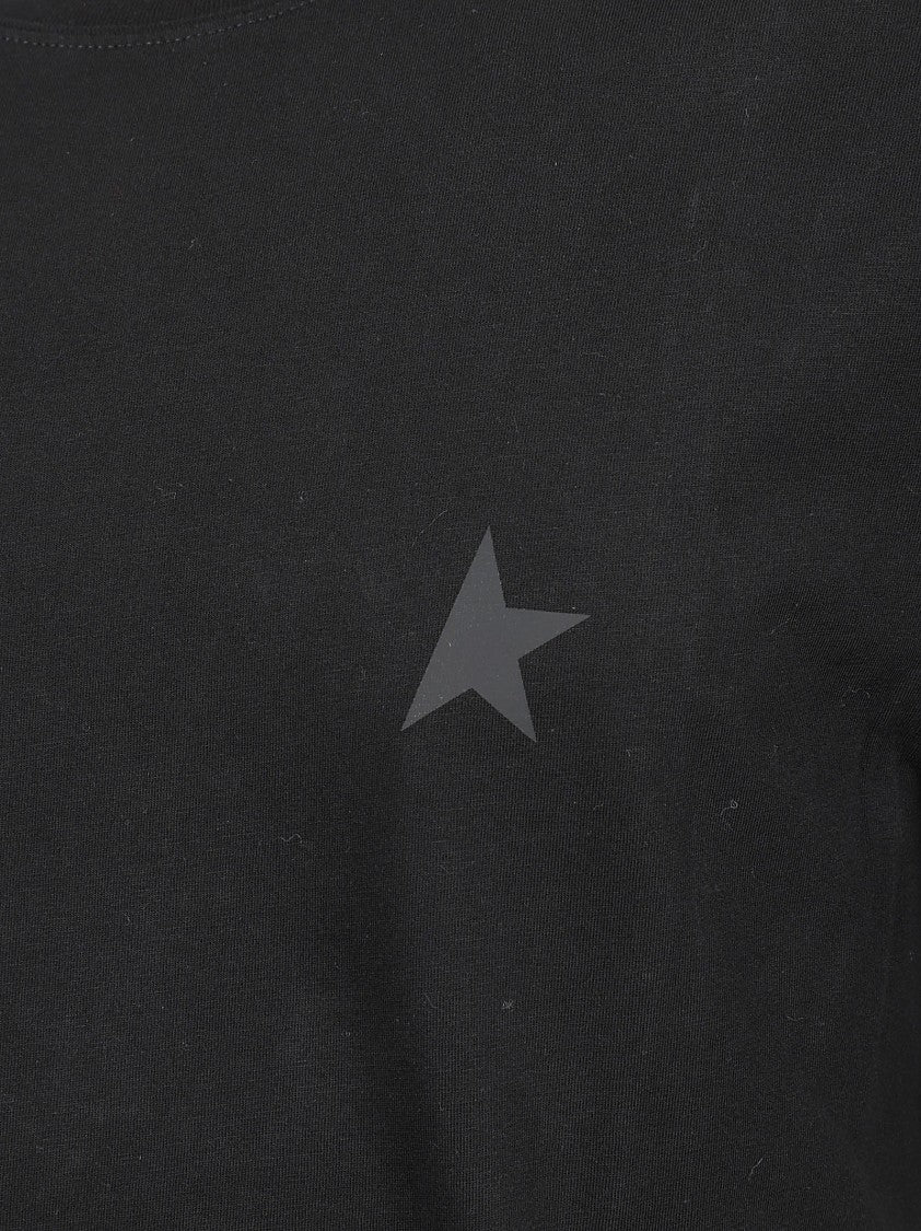 Golden Goose Star Print Crew Neck Cotton Jersey T-Shirt