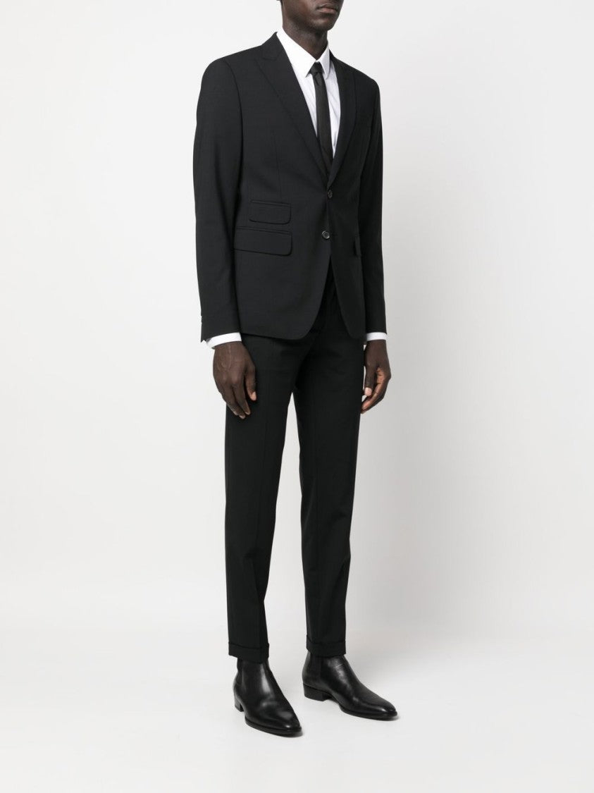 Dsquared2 Single-Breasted Black Suit With Tailored Blazer