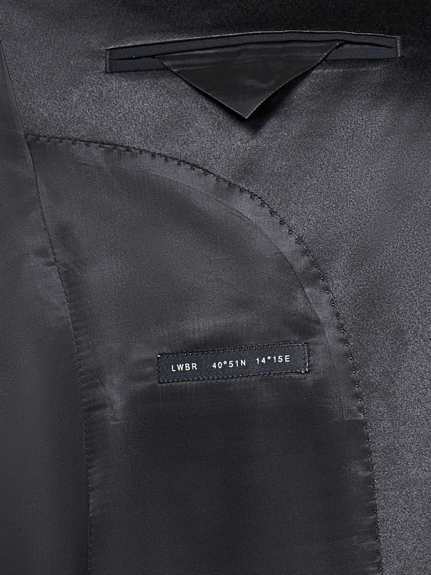 Low Brand Black Tuxedo Suit With Satin Lapels