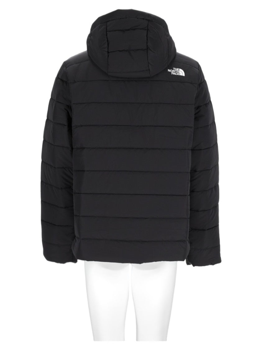 The North Face Black Hooded Quilted Puffer Sports Jacket