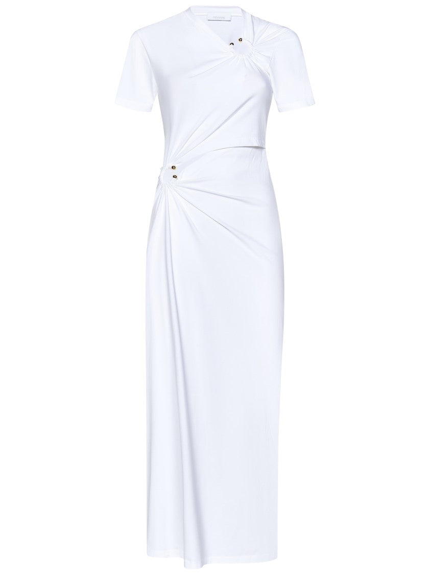 Rabanne Maxi Dress With Piercing And Cut-Out Details
