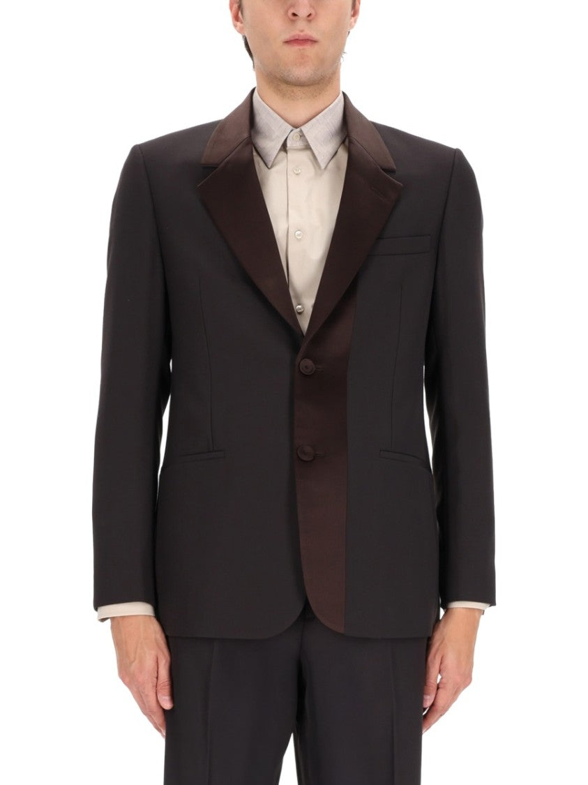 Fendi Virgin Wool-Blend Single-Breasted Tailored Jacket