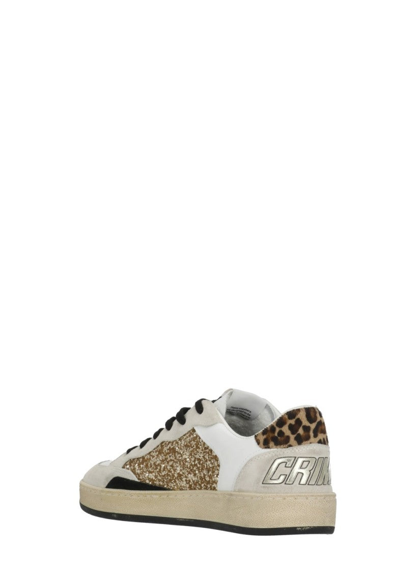 Crime London White Chelsea Glitter Details Sneakers