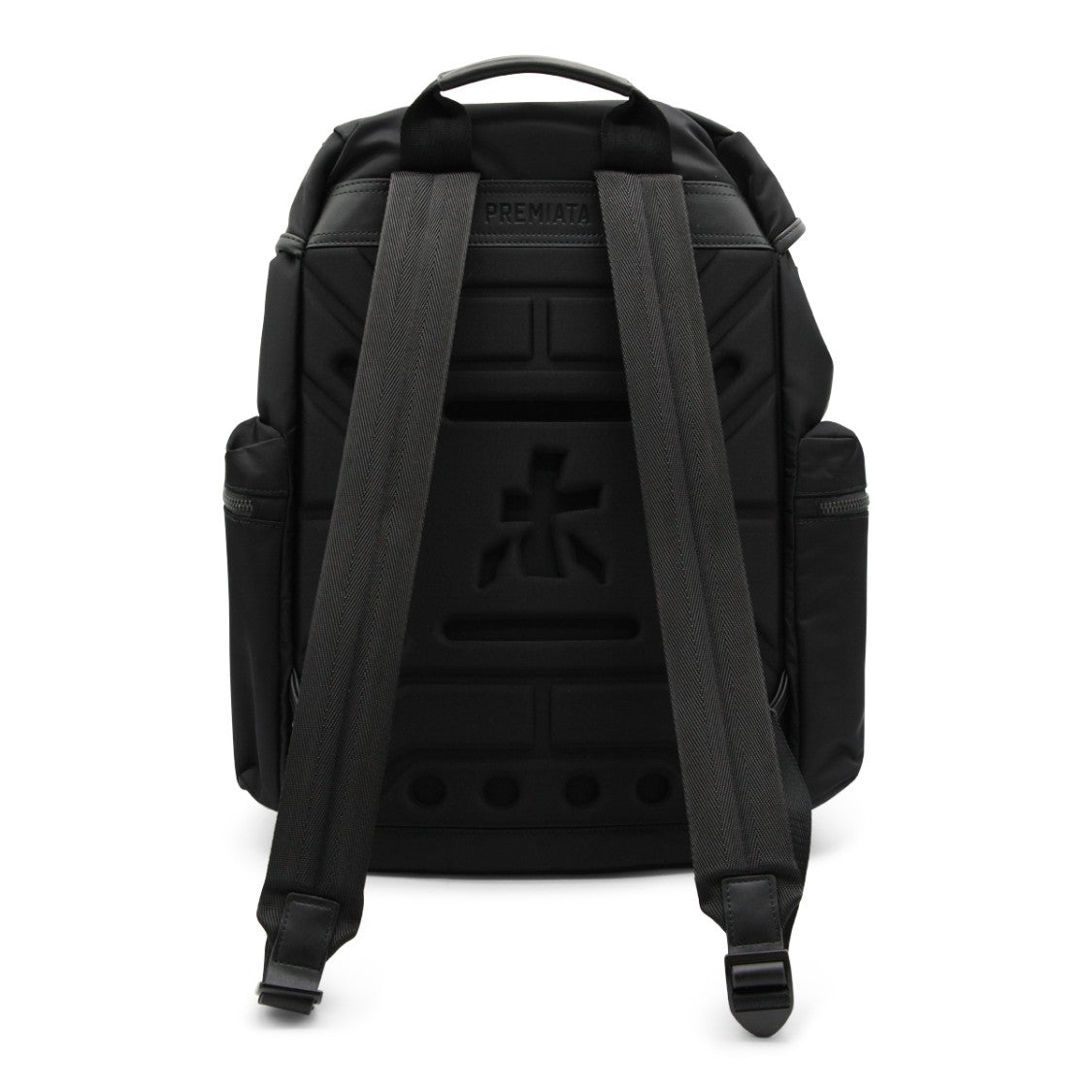 Premiata Structured Nylon Backpack With Logo Print