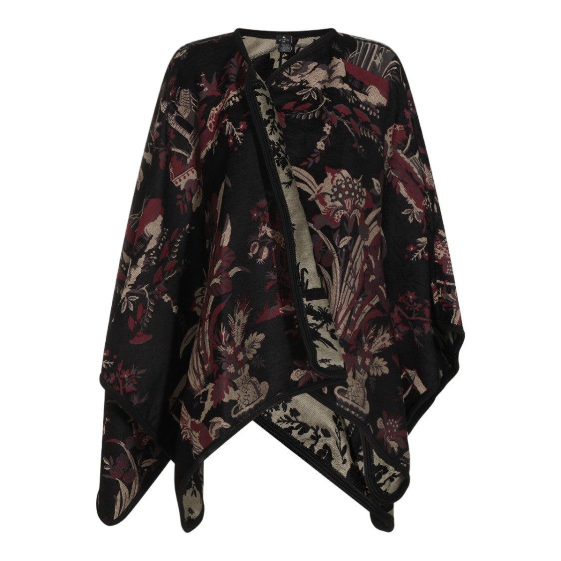 Etro Draped Silhouette Jacket With Asymmetrical Hem