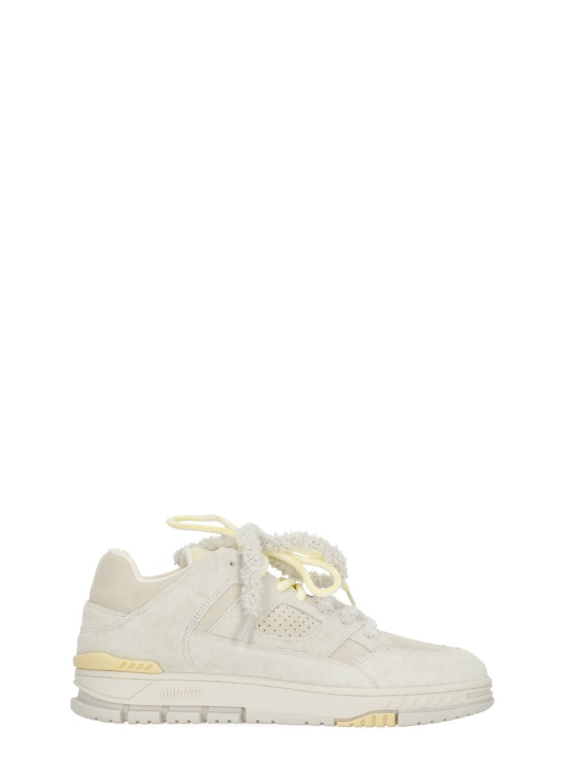 Axel Arigato Ivory Area Lo Label Suede Sneakers