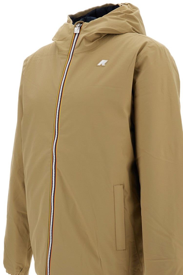 K-Way Beige / Blue Jack St Warm Reversible Technical Jacket