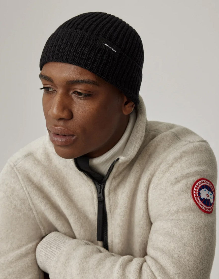 Canada Goose Rib Toque Wordmark Logo Beanie
