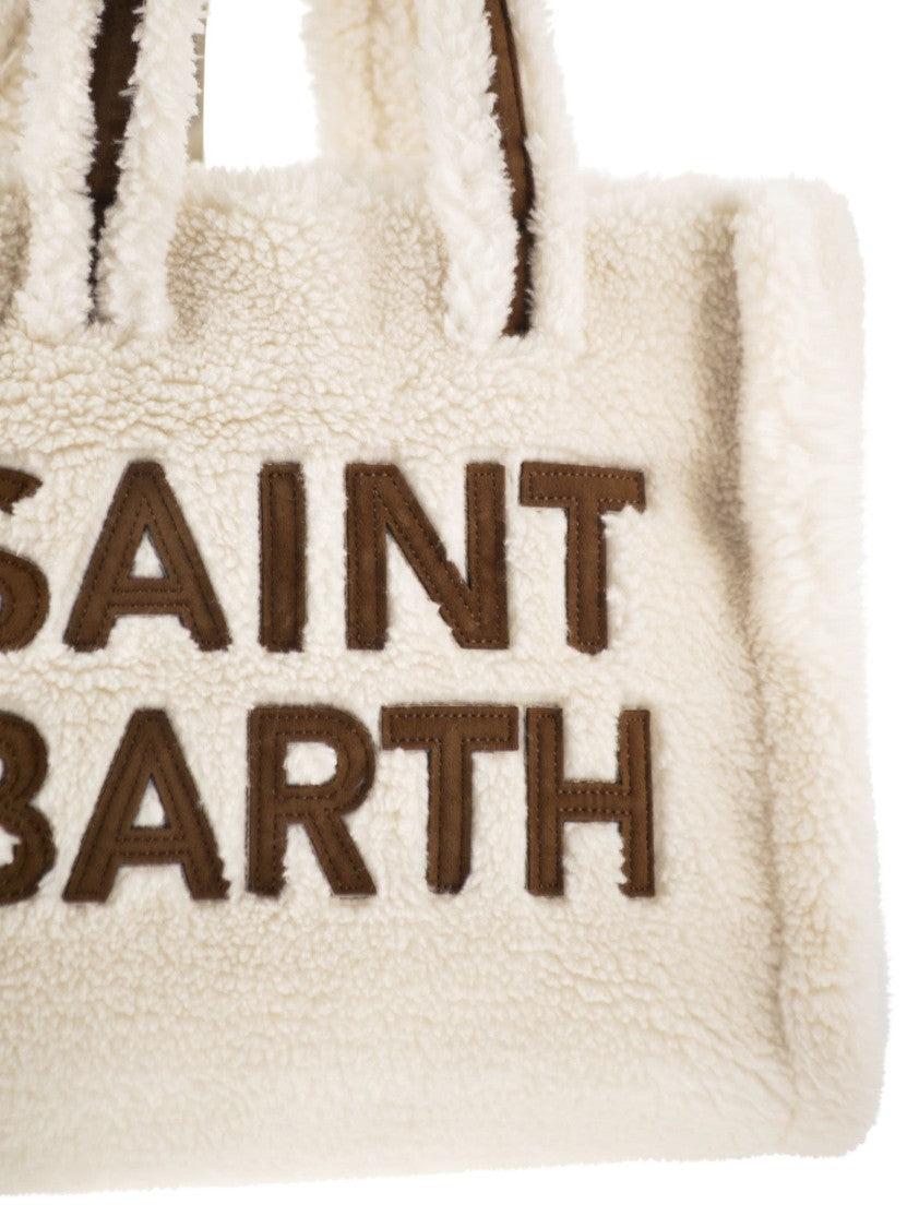 Mc2 Saint Barth Colette Teddy - Sherpa Handbag With Logo