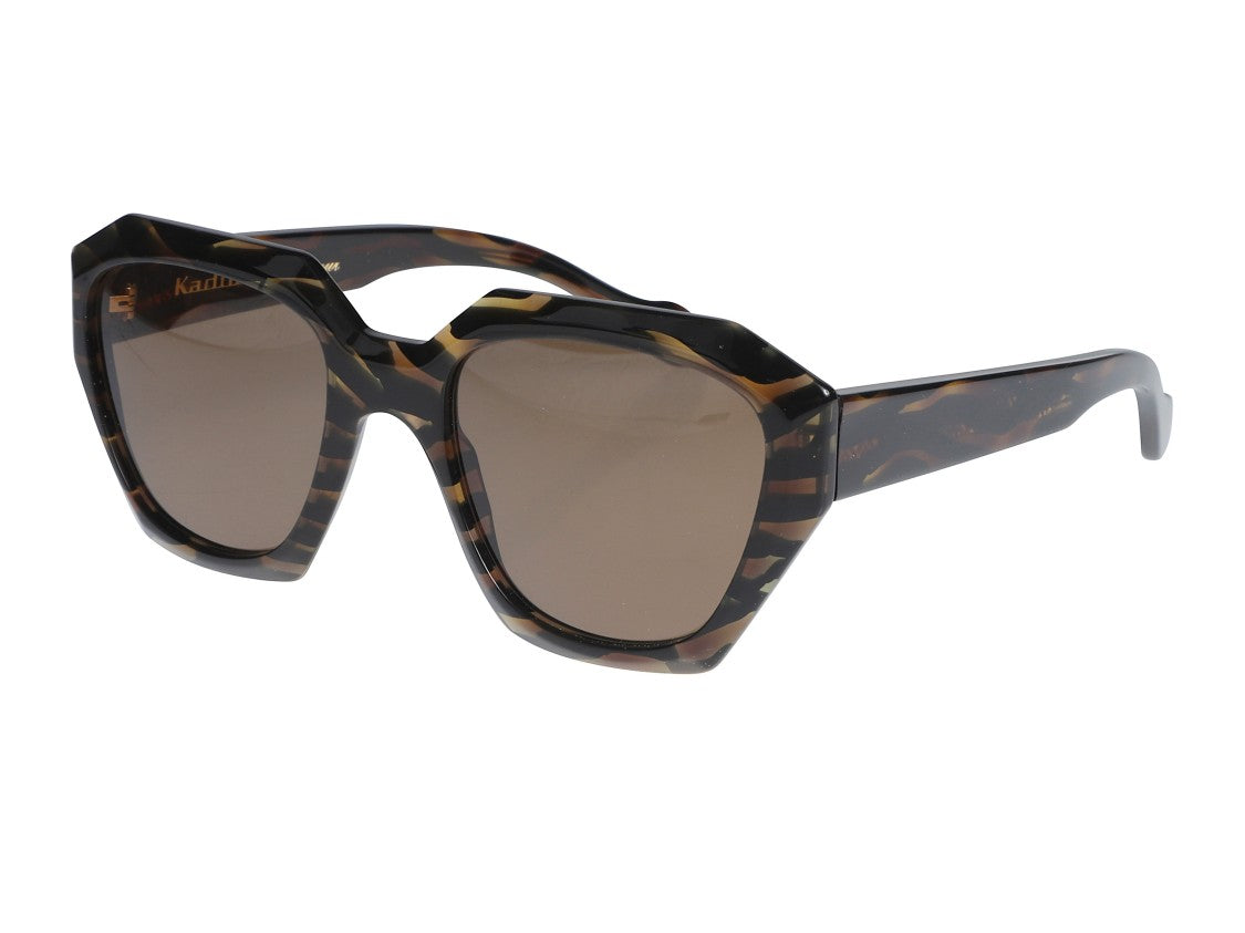 Kador Tortoiseshell Marilyn/K-S Oversized Geometric Sunglasses