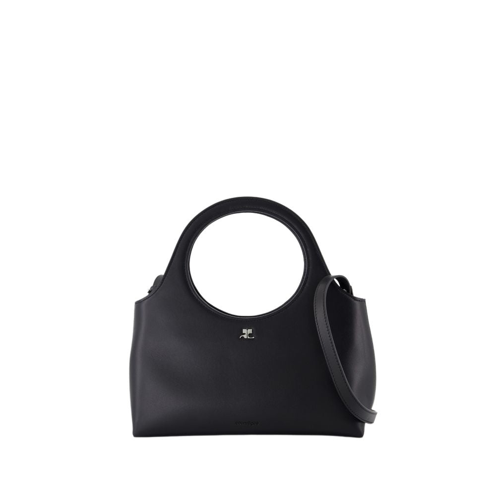 Courrèges Holy Day Shoulder Bag - Leather - Black