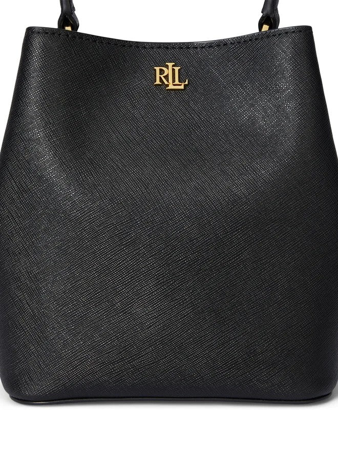 Lauren Ralph Lauren Compact Textured Leather Bucket Bag