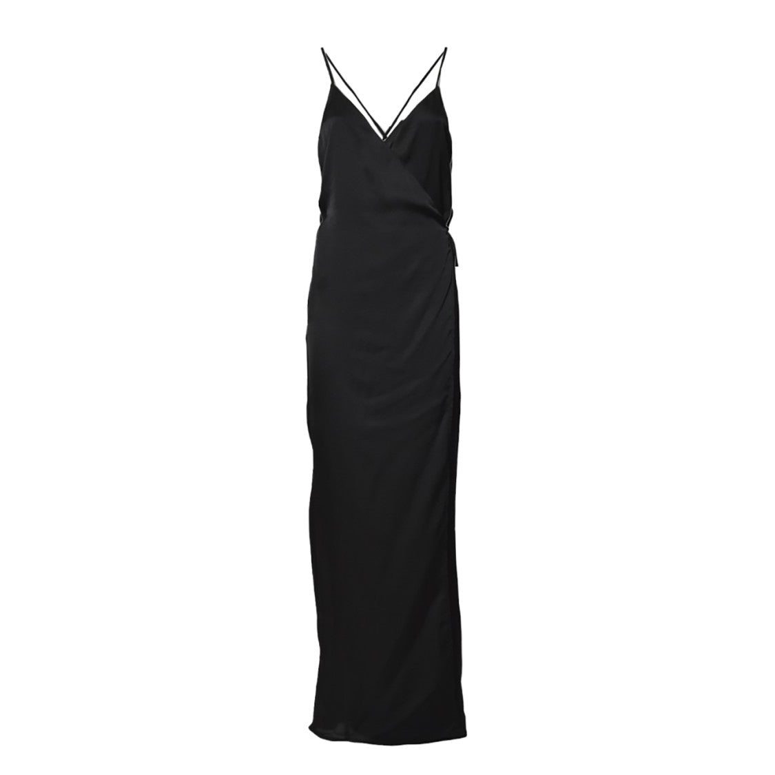 Nine Minutes Long Slip Dress With Crisscross Straps