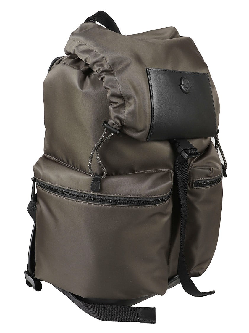 Moncler Structured Polyamide Backpack With Drawstring Closure And Buckle Strap