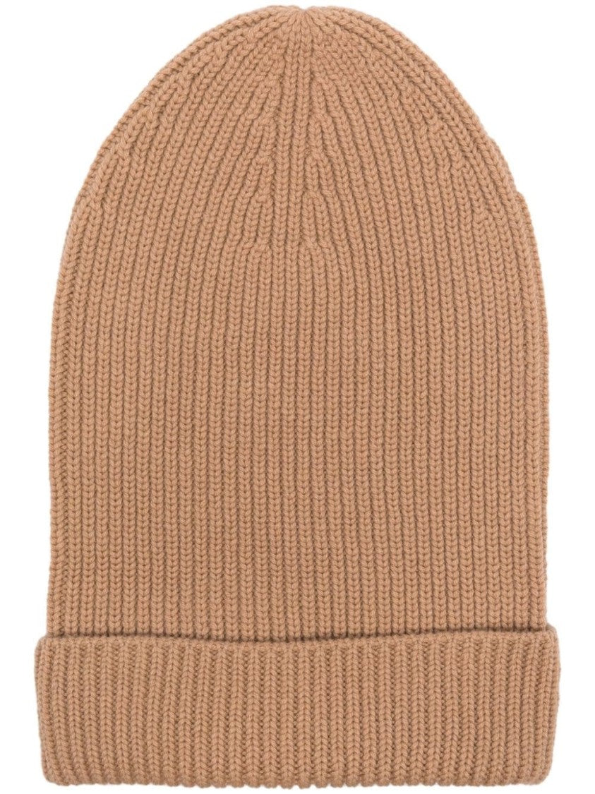 Fabiana Filippi Brown Wool/Silk/Cashmere Blend Beret