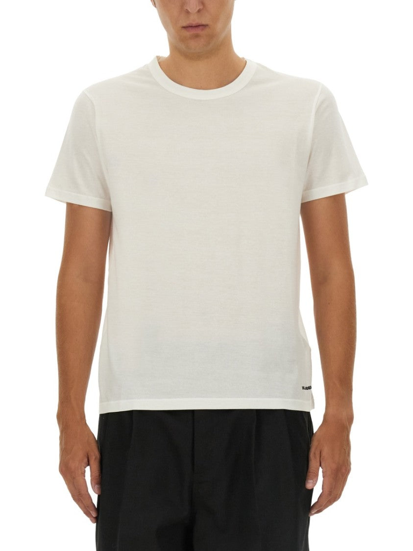 Jil Sander Classic White Cotton T-Shirt