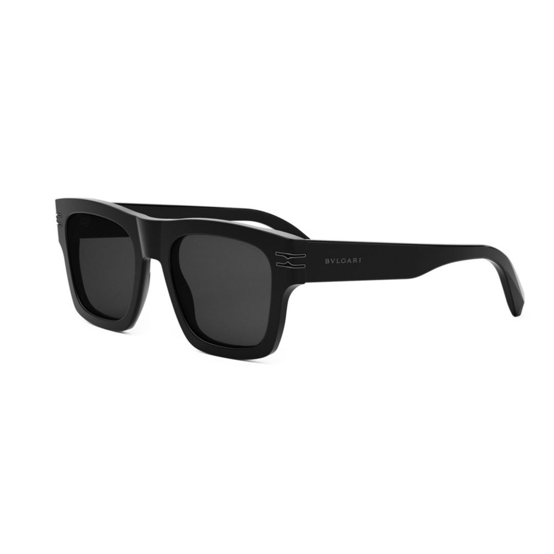 Bulgari Bv40015i Bold Rectangular Frame Sunglasses