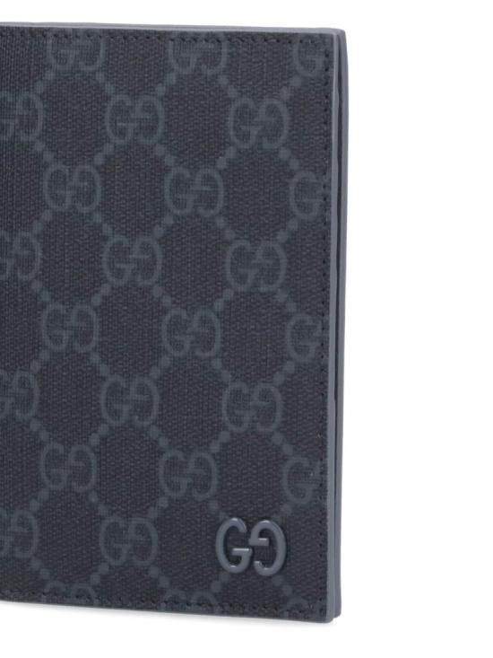 Gucci Canvas Passport Case With Subtle Monogram Pattern