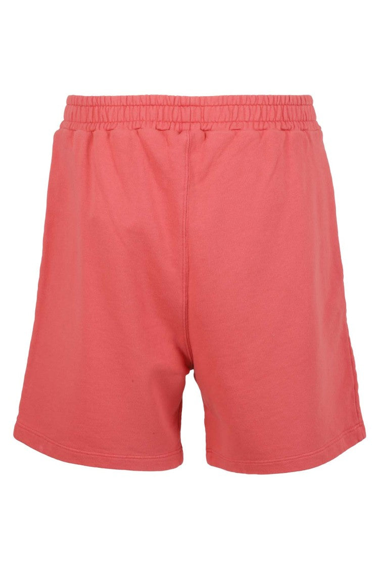 Dondup Solid Red Cotton Bermuda Shorts