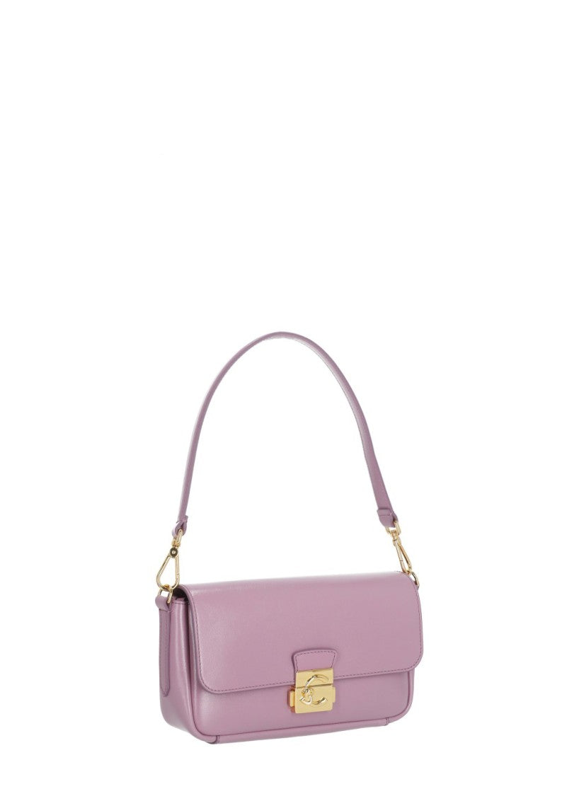 Coccinelle C-Me Lock Medium Shoulder Bag With Gold-Tone Detailing
