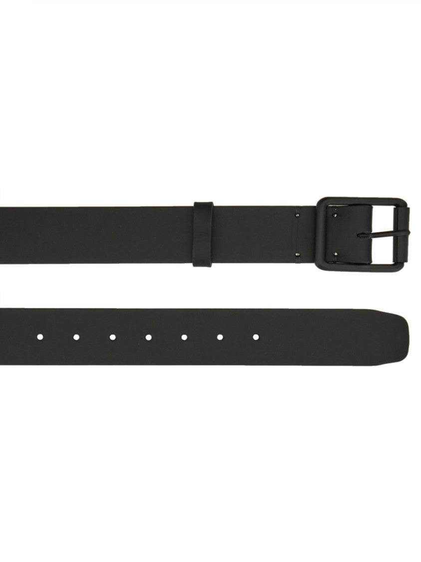 Studio Nicholson Black Leather Belt