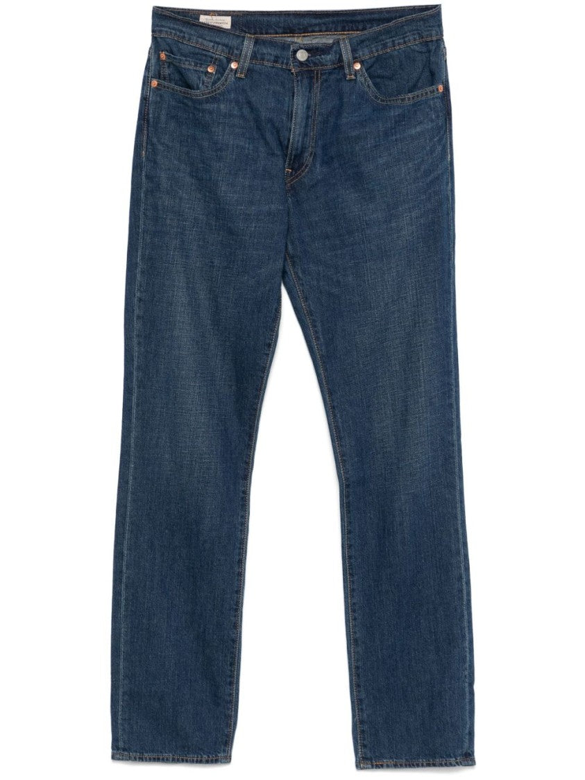 Levi's Straight-Leg Dark Blue Denim Jeans