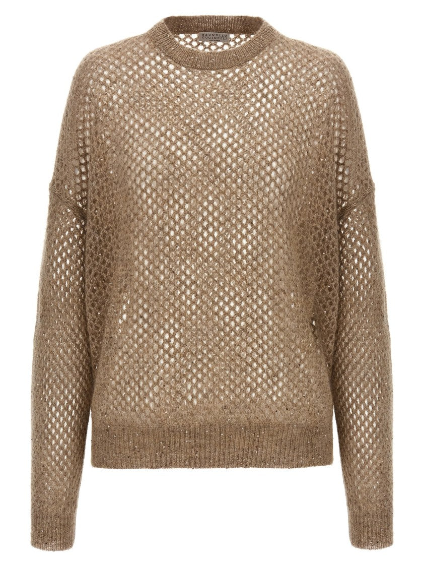 Brunello Cucinelli Rustic Dazzling Net' Sweater
