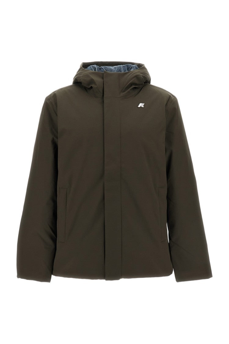 K-Way Black Olive Jacko Twill Marmotta Technical Jacket