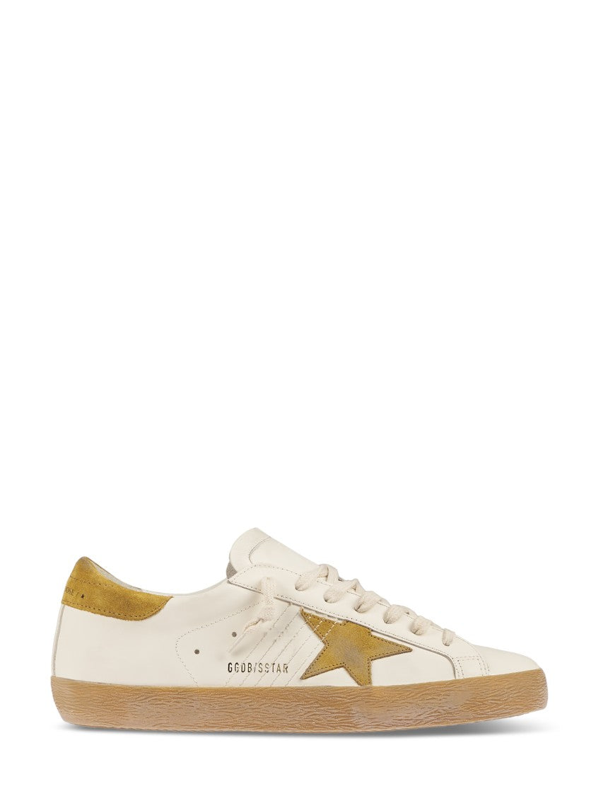 Golden Goose Leather Upper Sneakers With Suede Accents