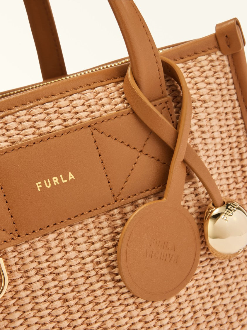 Furla Divide It S Woven Leather S Tote