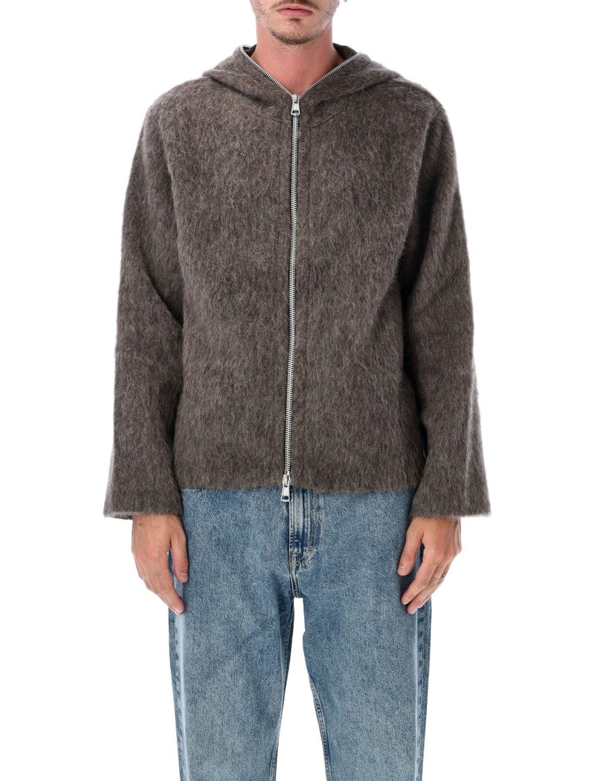 Our Legacy Brown Full-Zip Hooded Jacket