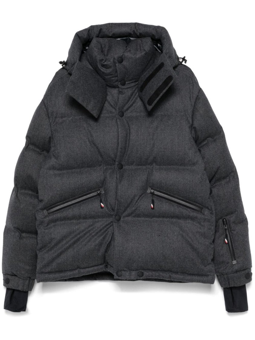 Moncler Grenoble Anthracite Grey Virgin Wool Ski Jacket