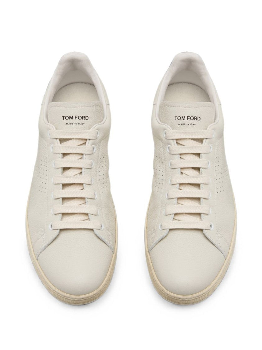 Tom Ford Calf Leather Perforated Sneakers