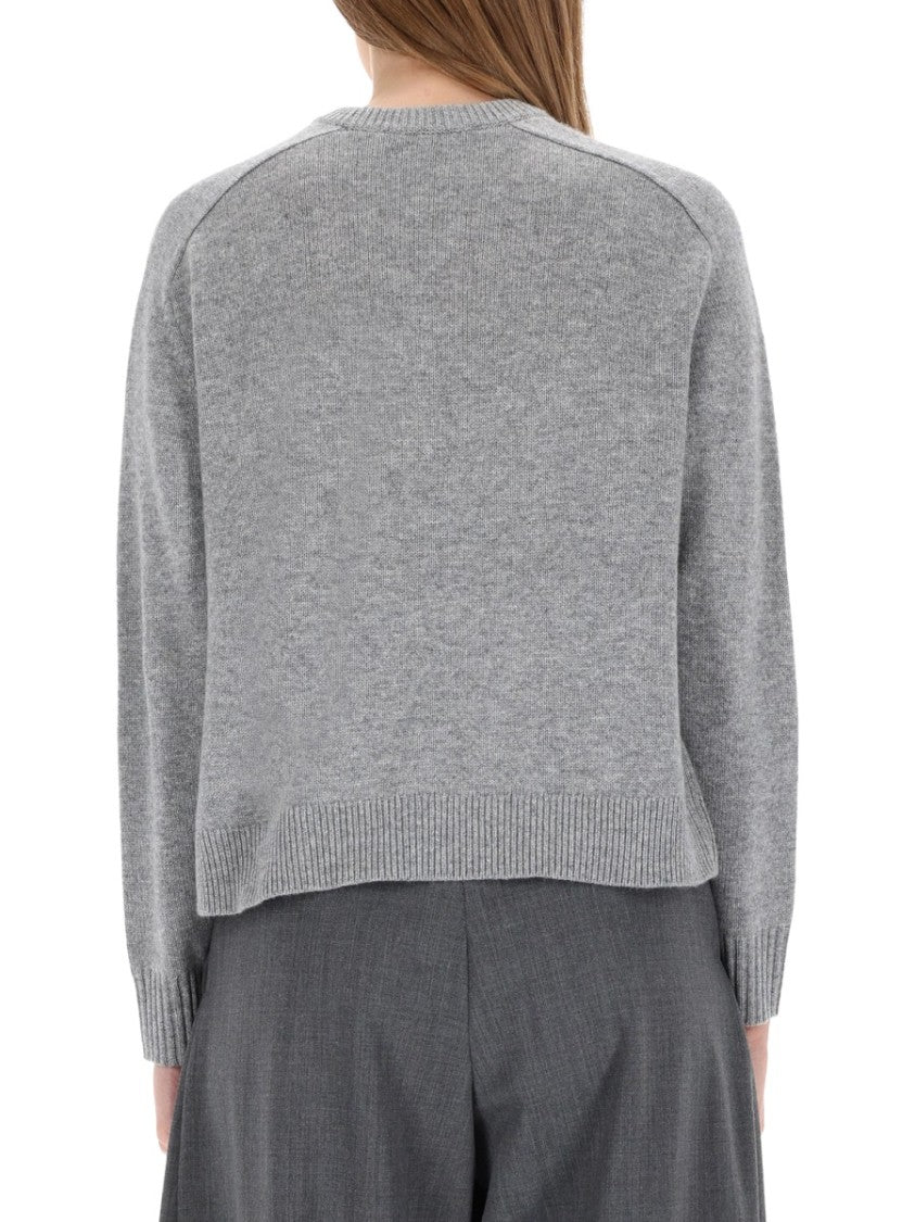 Theory Cropped Cashmere Ribbed Sweater