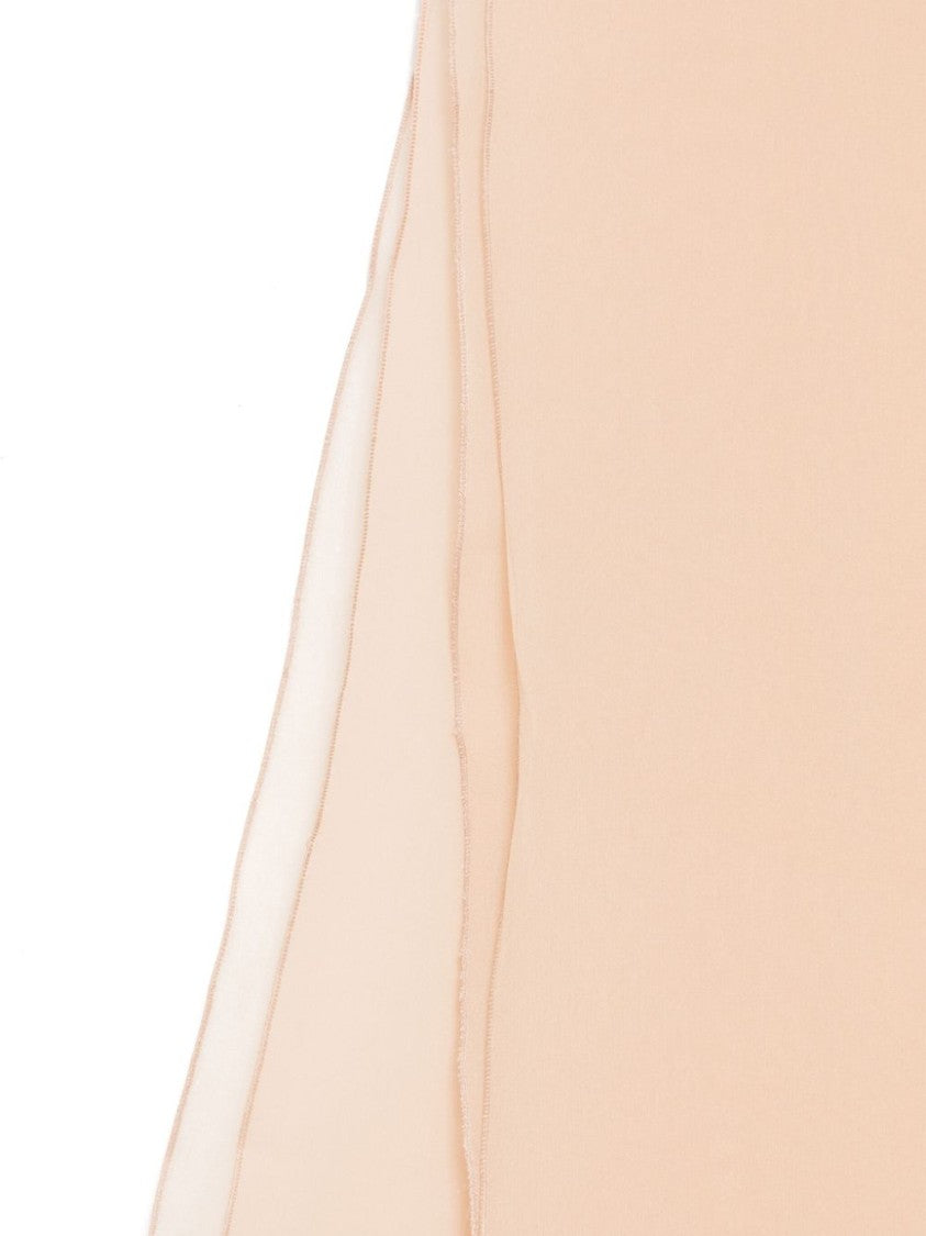 Alberta Ferretti Pink Lightweight Sheer Pink Scarf