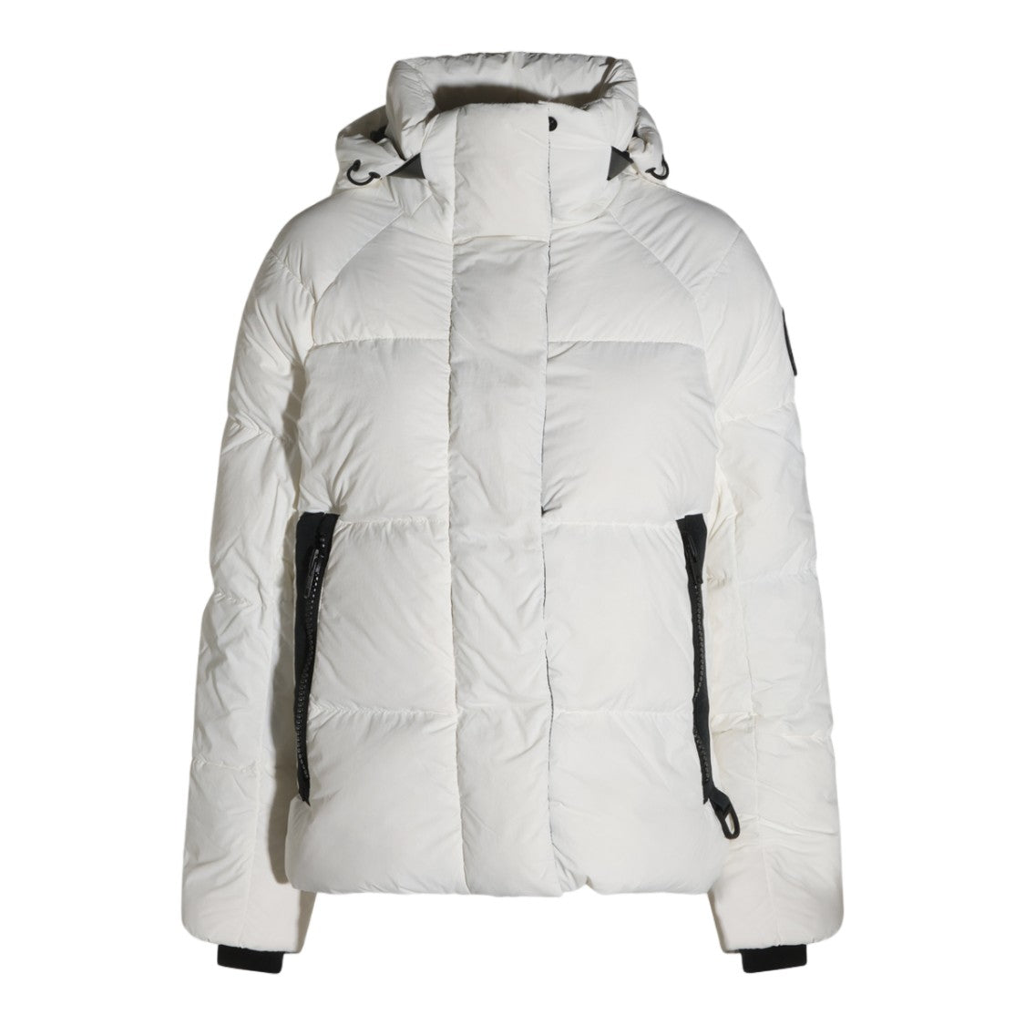 Canada Goose Puffer Coat With High Collar And Attached Hood