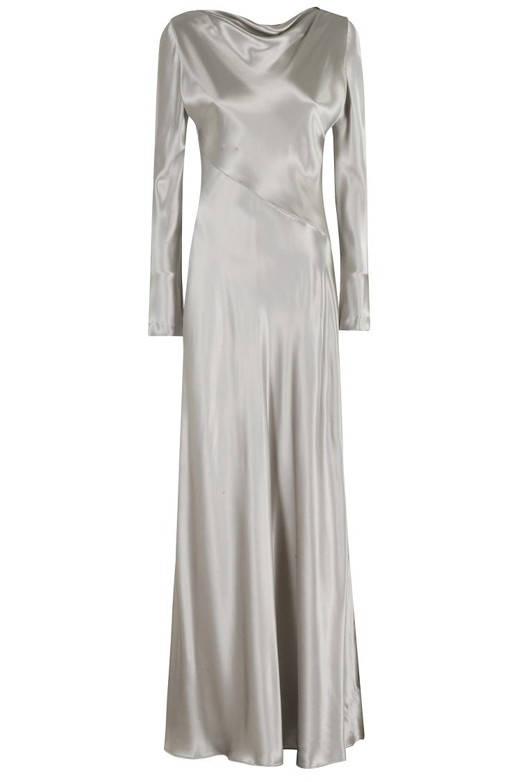 Alberta Ferretti Shiny Satin Dress