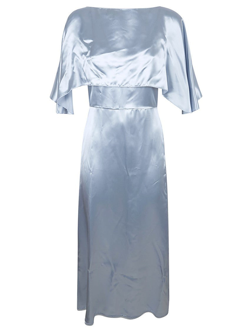 Fabiana Filippi Light Blue Midi Dress